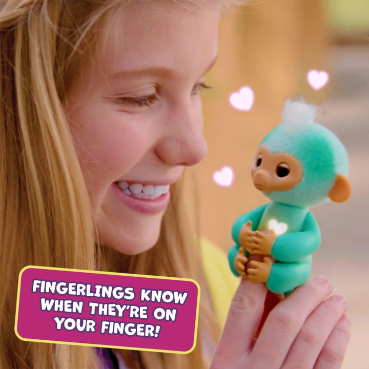 2023 NEW Interactive Baby Monkey Reacts to Touch – 70+ Sounds & Reactions – Charli (Purple)