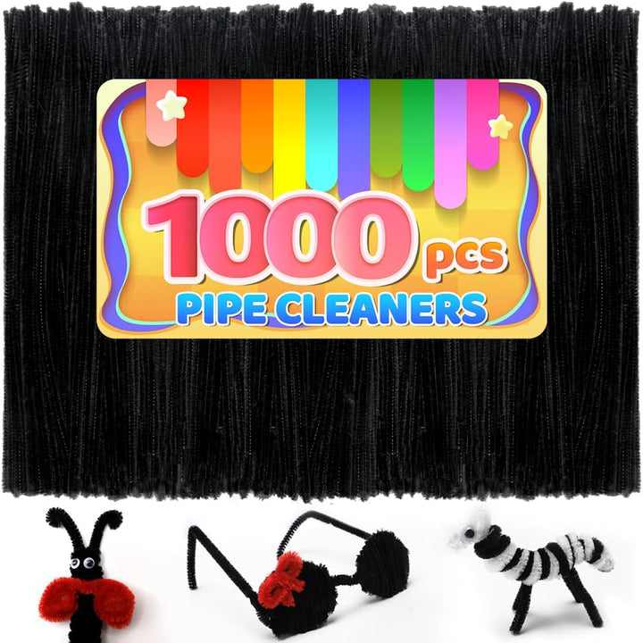 200Pcs 20Colors, Pipe Cleaners, Chenille Stems, Pipe Cleaners for Crafts, Pipe Cleaner Crafts, Art and Craft Supplies
