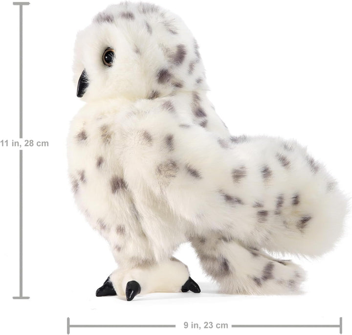 Snowy Owl Hand Puppet, Standard Packaging, White, Black