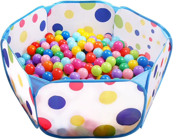 Kids Ball Pit Large Pop up Toddler Ball Pits Tent for Toddlers Girls Boys for Indoor Outdoor Baby Playpen W/Zipper Storage Bag, Balls Not Included (Blue)