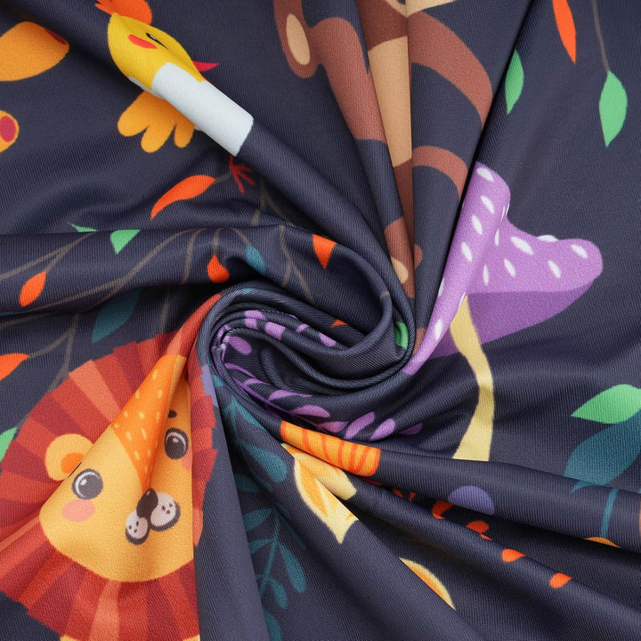Stretchy Panoramic Canopy Compatible with Wonderfold Stroller Wagons W2/W4 All Model,Upf50+ Fabric Sun Shade and Protection for Riders(Animal Pattern)