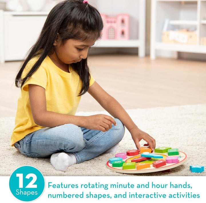Shape Sorting Clock - Wooden Educational Toy