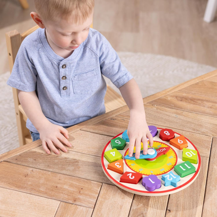 Shape Sorting Clock - Wooden Educational Toy