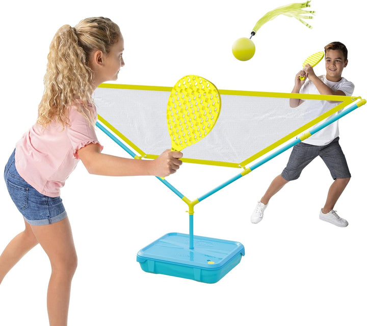 All Surface Tetherball Tennis Set – Portable Outdoor Game for Kids & Adults – Includes Paddles & Ball – Backyard, Lawn, or Park Active Play – Family Fun, Easy Setup & Storage