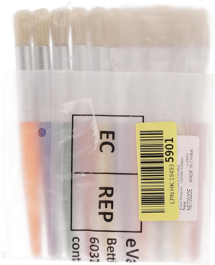 Large Chubby Paint Brushes round and Flat Preschool Paint Brushes for Washable Paint Acrylic Paint for Toddler , 10Pcs
