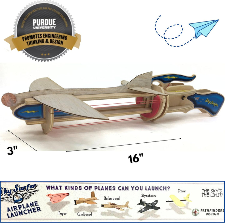 STEM Kit – Paper Airplane Launcher | Science Kits for Kids Age 12-14 | Stem Toys Age 12-14 Physics Toys | Kids Engineering Kit | Learning Resource