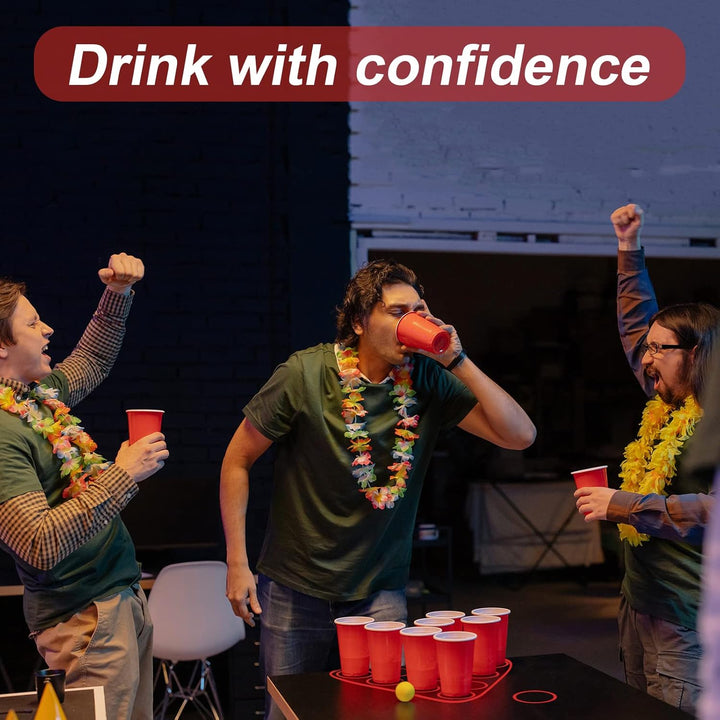63 X 23.6 Inches Beer Pong Table Mat, Drinking Games for Adults Party – Perfect for Drinks, Soda, Punch, Bbqs, Picnics & Outdoor Gatherings! (First Edition)