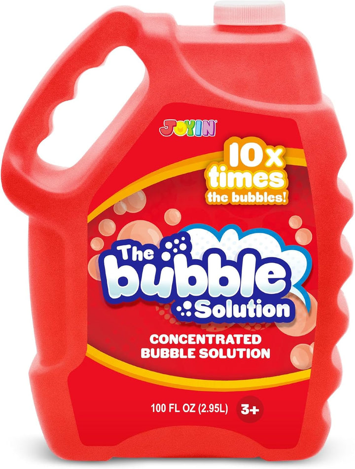 100 Oz Concentrated Bubble Solution (Up to 8 Gallon) for Large Party in Summer Celebrations, Party Favor, Bubble Summer Toy, Classroom Prizes, Easter (Blue)