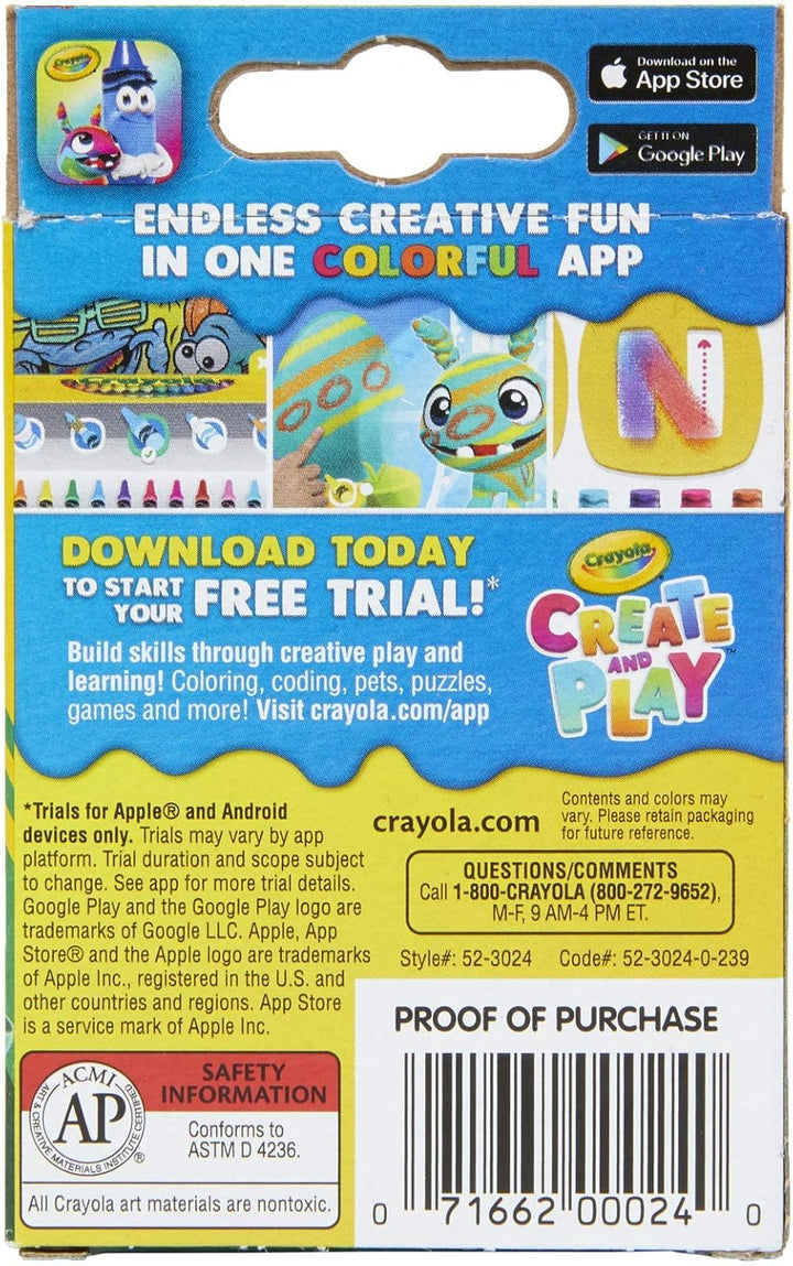 Crayons 24 Colors (Pack of 4)