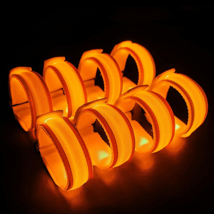 8 PCS LED Glow Bracelets, Light up Bracelets for Kids Adults - Glow in the Dark Party Bracelets Favors Supplies for Christmas, Concerts, Festivals, Game Prizes, Sports, Rave Accessories.