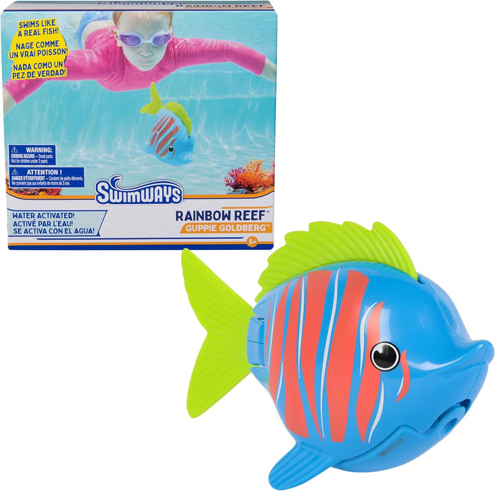 Rainbow Reef Fish Toy, Kids Swimming Accessories & Water Toys, Learn to Swim Pool Toys for Kids Ages 5 & Up, Batteries Included, Swim Shady