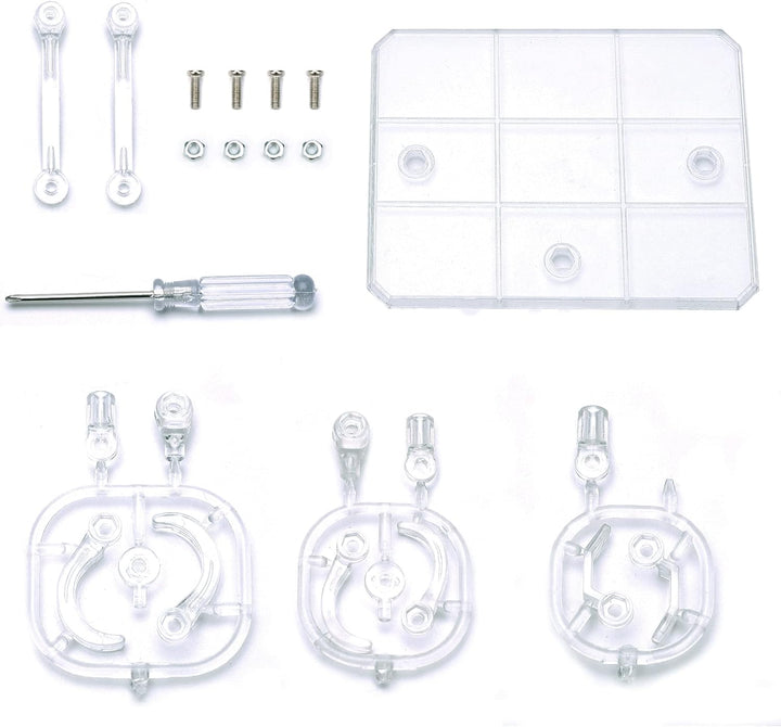 3 Pack Action Figure Stand for 3.75" and 6" Figures - Each Doll Model Support Stand Includes 3 Clamps Sizes,Action Figure Display Holder Base Display Your Action Figures in Style