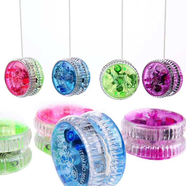 LED Light up Yo Yo Yoyo for Kids Beginner Yoyo for Kids Responsive Ball Bearing Yoyo 4 Pack (4 Pack LED Light up Yoyo)