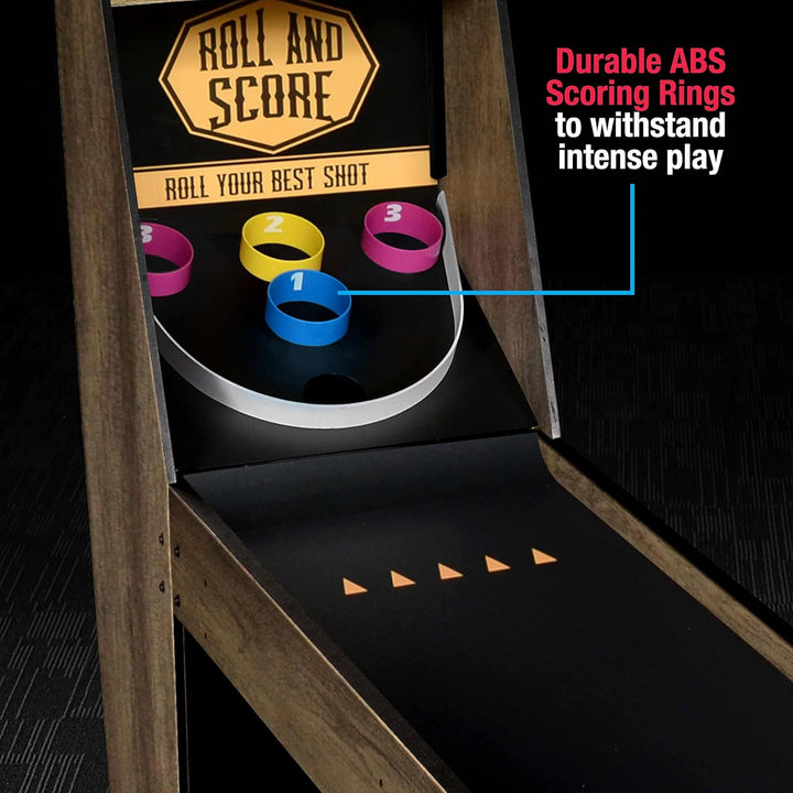 Roll & Score Arcade Game, 87" Durable Electronic Scoring with Sound Effects and Game Balls, Perfect for Family Game Rooms