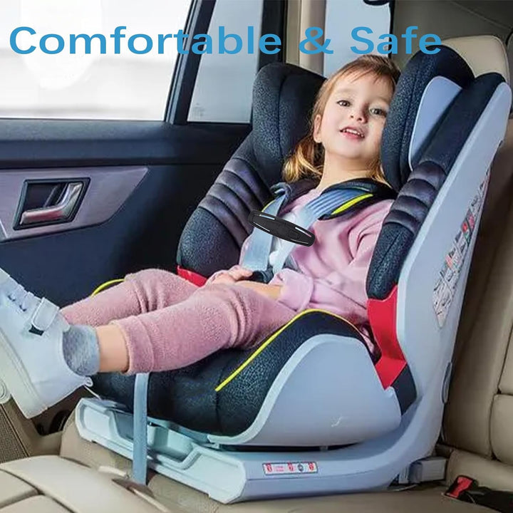 Universal Child Seat Chest Harness Clip and Baby Seat Safety Belt Clip Buckle Universal Replacement for Kids Trend Adjustable Guard(Black)