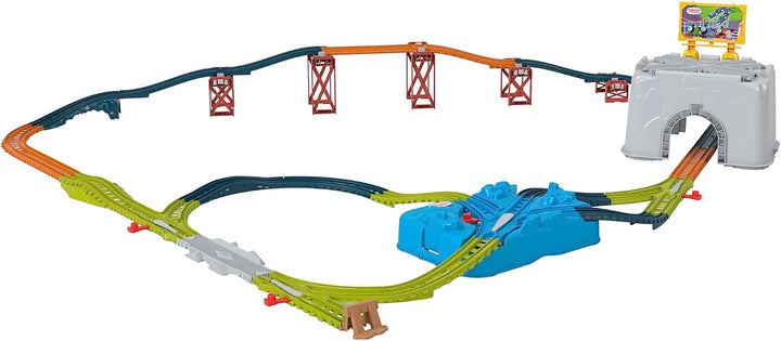 ​ Toy Train Tracks Set, Connect & Build Bucket, 34-Piece Expansion Pack for Diecast & Motorized Trains, Kids Ages 3+ Years