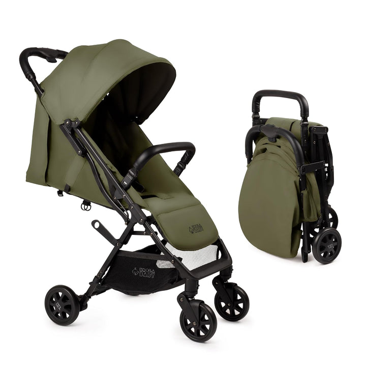 Lightweight Travel Stroller for Baby & Toddlers - Easy Fold & Compact Stroller with Canopy, Storage Basket, Multi-Position Recline & Convenient One-Hand Fold (Grey)
