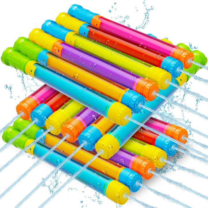 Water Gun Squirt Toys for Kids Adults: Shoot up to 40 Feet - Outdoor Super Blaster Water Guns for Kids Age 3-4-5-8-12 Bulk - Fun Water Squirter Toy for Swimming Pool Beach Summer outside Party Games