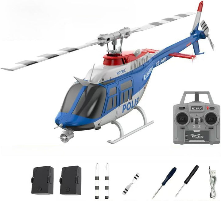 Remote Control Helicopter, C138 Pro RC Helicopter, 2.4G Hz 6 Channels, Six-Axis Gyroscope, Brushless Motor, Optical Flow Positioning, Stable Flight, Suitable for Beginners (Complete Set (1 Battery))