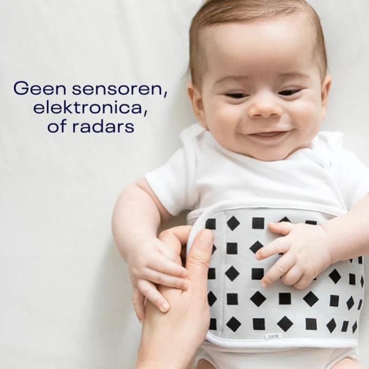 Breathing Wear Band - 100% Cotton, Works with  Pro Baby Monitor to Track Breathing Motion Sensor-Free, Fits Newborns and Infants