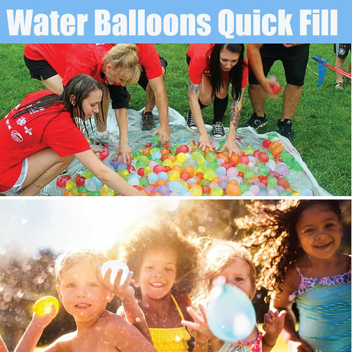 Water Balloons Quick Fill Bulk – 1000 Pack Refill Kit, Fast Fill & Self-Sealing Water Bombs for Kids & Adults,Outdoor Summer Games,Pool, Party & Backyard Fun