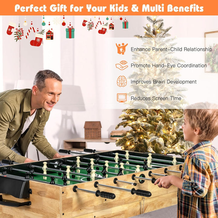 Multi Game Table, 10 in 1 Combo Game Table W/Foosball Table, Hockey, Pool Table, Ping Pong, Shuffleboard, Bowling & 4 Board Games, Game Tables for Game Room, Home, Family