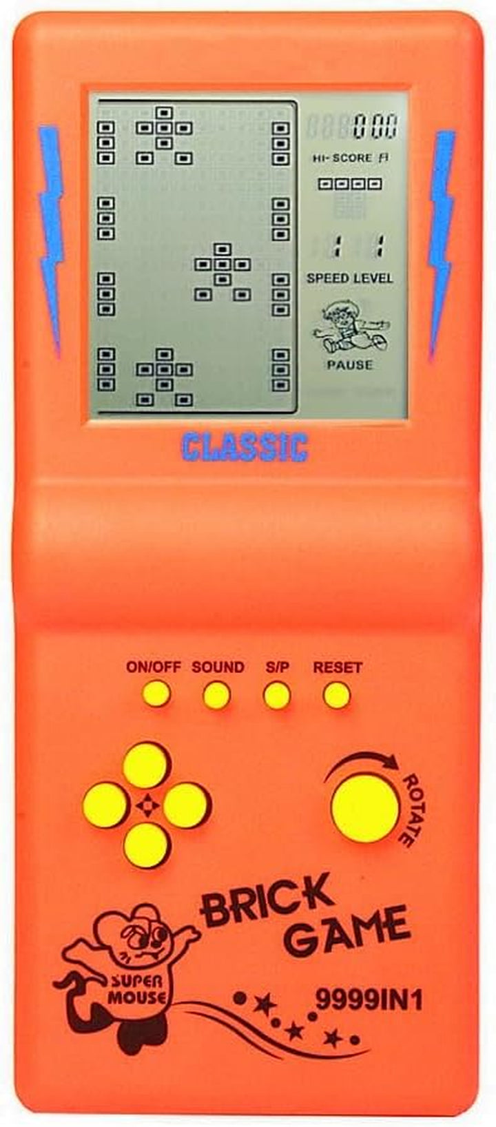 3.5-Inch Large Screen Retro Brick Game Console for the 80S/90S Build in Block Game Racing/Tank Game Built-In 23 Classic Games Nostalgic Puzzle Children'S Game Console (Black)