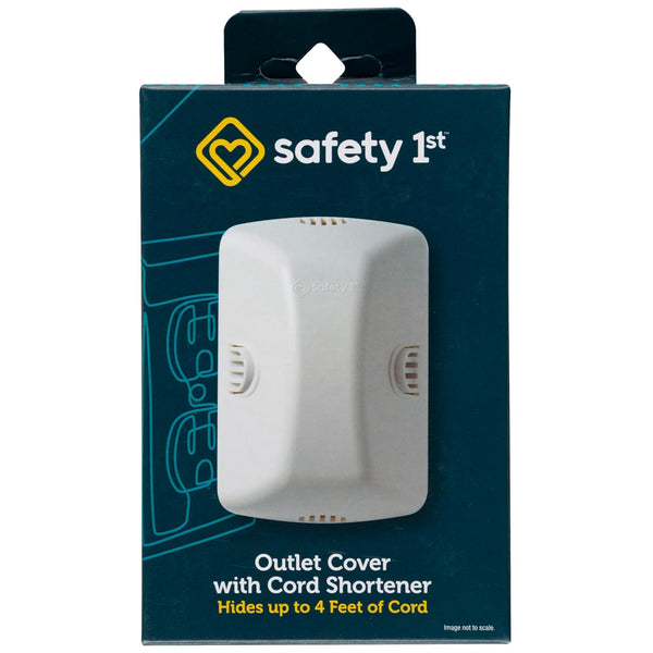 Outlet Cover with Cord Shortener for Baby Proofing