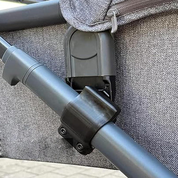 Upper Bassinet Conversion Kit for Uppababy Vista V2/V3 Stroller, Secure Bolt-On Adapter, Dual-Level Seat Toddler Setup, No Permanent Modifications, 2X Upper Brackets + Fasteners