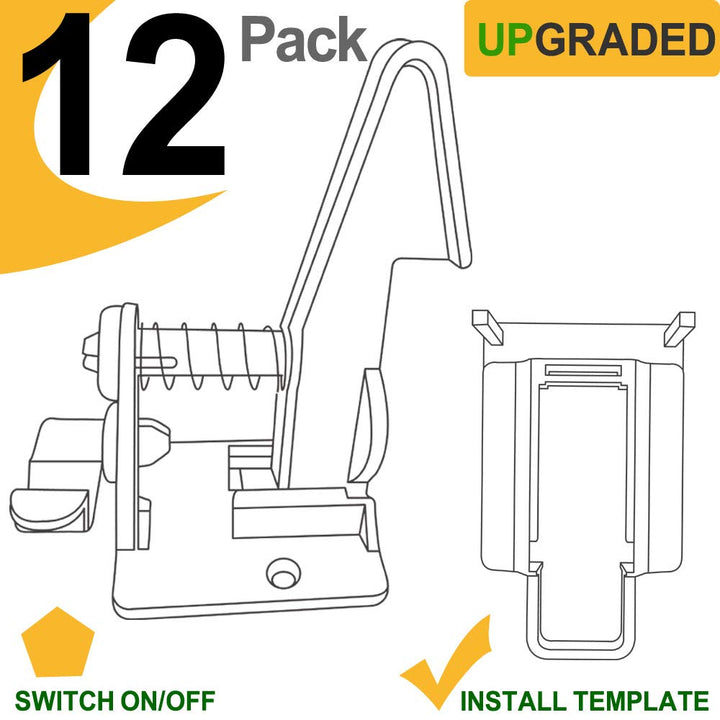 12 Pack Cabinet Locks Child Safety Latches -  Baby Proofing Cabinets Drawer Lock with Adhesive Easy Installation - No Drilling or Extra Screws (White)