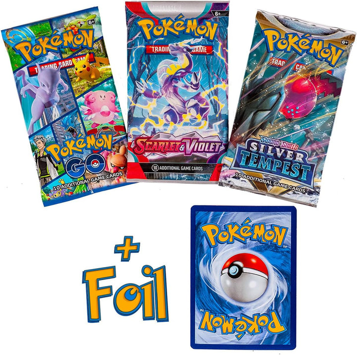 Pokemon Cards - 3 Booster Packs (Random Packs)