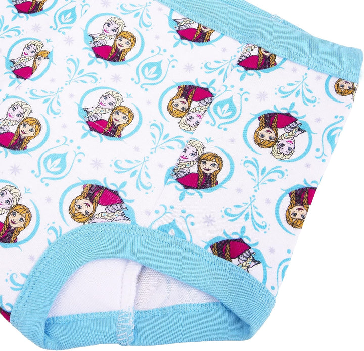 Frozen Toddler Girls 7-Pk Potty Training Pants with Success Tracking Chart and Stickers Sizes 2T, 3T, 4T