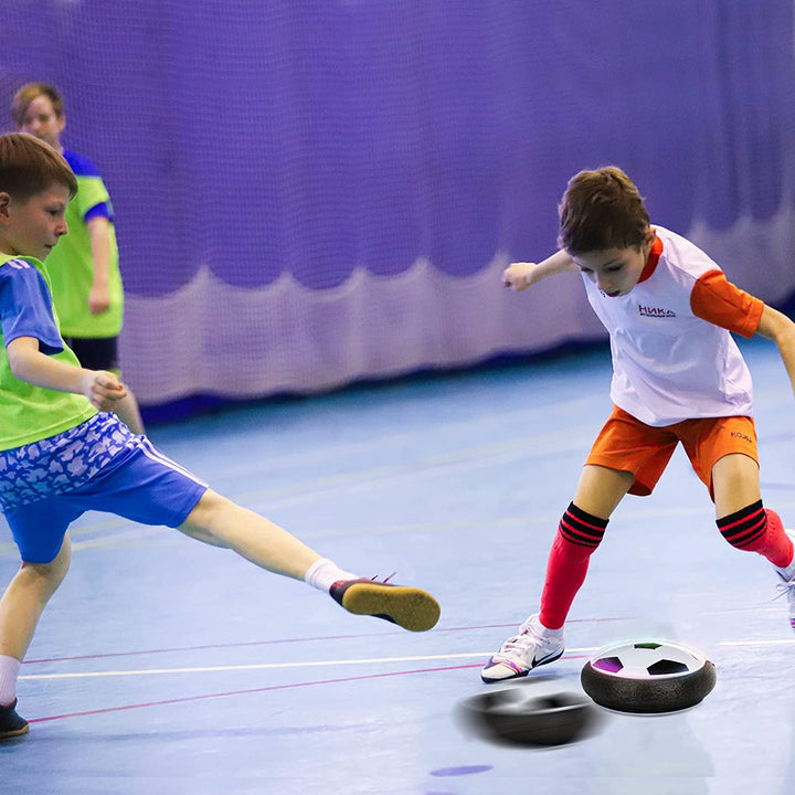 Boy Toys Hover Soccer Ball with 2 Goals, Indoor Soccer Gifts for Boys, LED Soccer Ball with Foam Bumper Inflatable Soccer Toys for 3 4 5 6 7 8 9 10+ Years Old Girls Boys