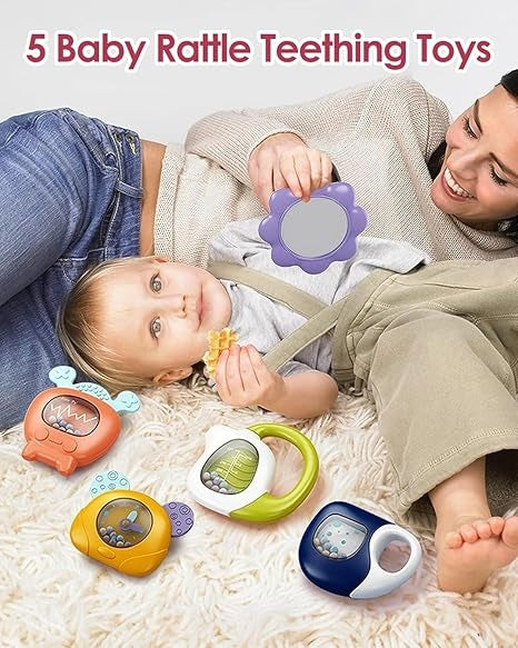 Baby Gym Play Mats Baby Toys Tummy Time Mat Musical Activity Center for Newborn Infant Piano Babies Play Mat Music & Light Newborn Infant Gifts for Babies 0-3 6 9 12 Months Dinosaur Style