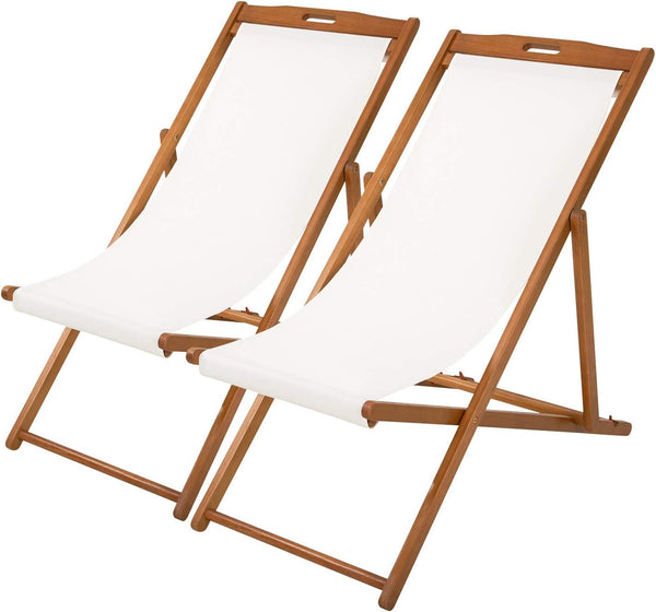 Children’S Vintage Sun Lounger Sling Chair | Wooden Frame with Canvas Fabric | Outdoor Folding Deck Chair for Kids Ages 5+ | Portable & Lightweight for Backyard, Poolside, or Beach (Teal Stripe)