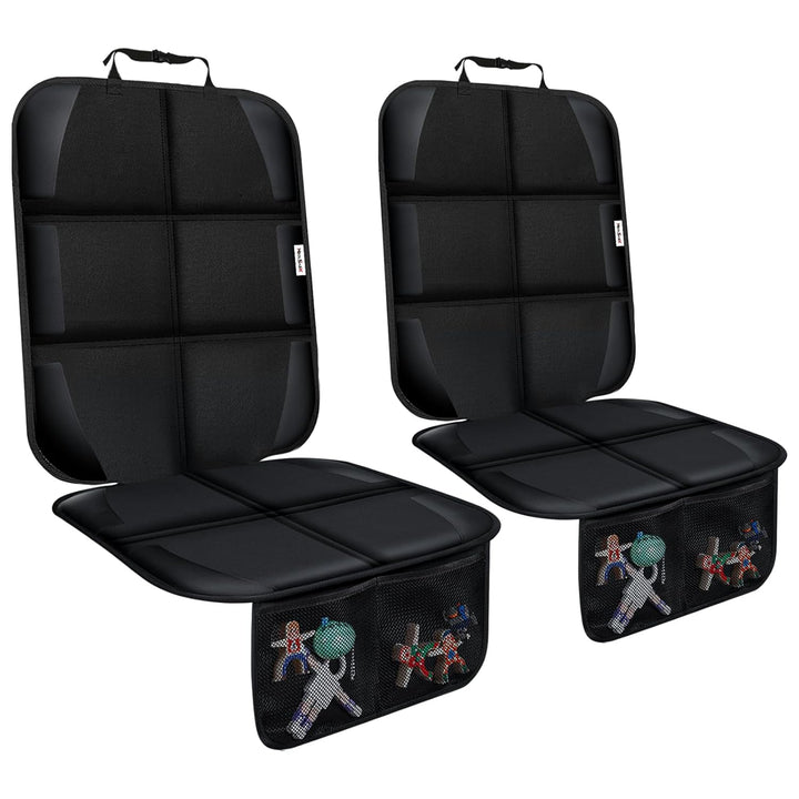 Car Seat Protector for Child Car Seat, Durable 600D Fabric Waterproof Car Seat Cover with Thick Pad Non-Slip Backing (No Imprints)