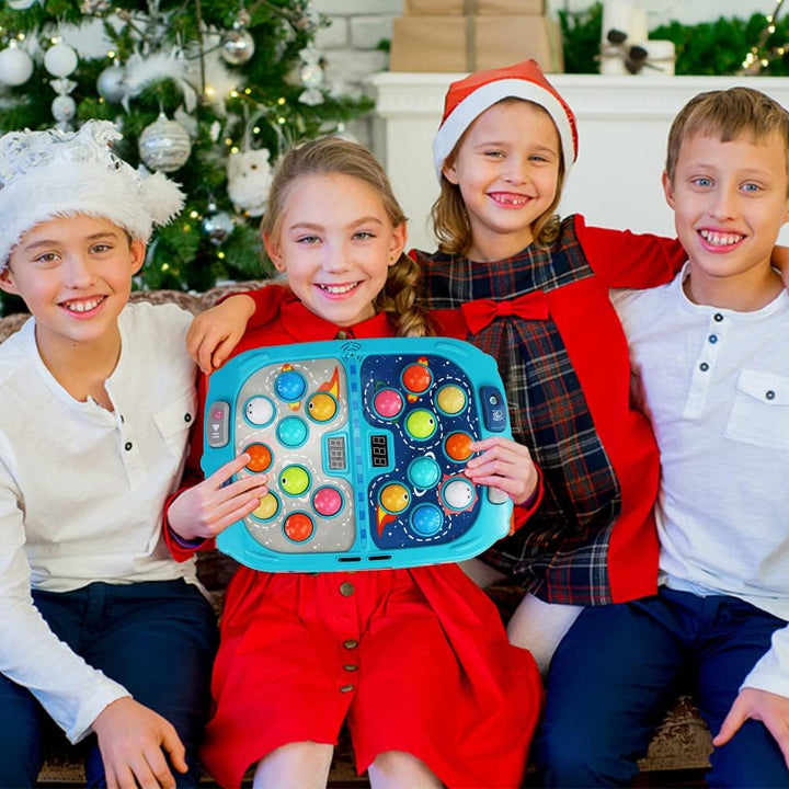 Whack Game Mole for Toddlers, Toys for 3-12 Year Old Boys and Girls, Pounding Game for Kids,Gifts for 3 4 5 6+ Year Old Boys, Interactive Educational Toy with Sound and Light,Pk Mode with 2 Hammers