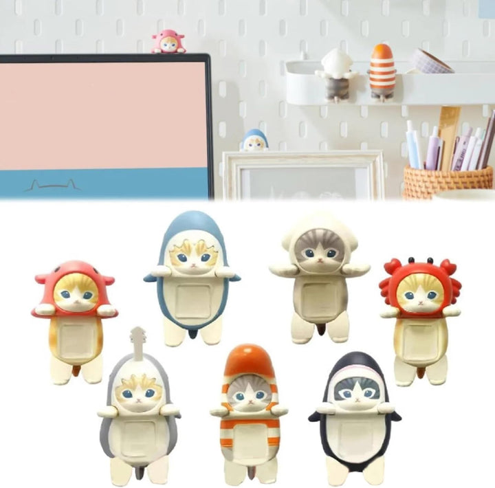 Cute Cat Series Decorative Accessories Figurines for Desk/Table/Phone, 1 PC Blind Sealed Selection NO Box