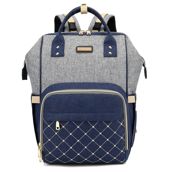 Diaper Bag Backpack for Women, Baby Bags for Girls,Diaper Bag with Changing Pad, and Insulated Pockets (Dark Grey +Light Grey)