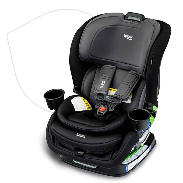 Poplar Convertible Car Seat, 2-In-1 Car Seat with Slim 17-Inch Design, Clicktight Technology, Stone Onyx