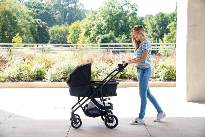 Grow and Go Flex 8-In-1 Car Seat Stroller Combo, Baby Stroller Travel Systems for Infants 4-30 Lbs, Stroller and Carseat Combo Set, Foundry