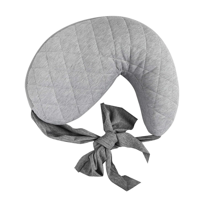 Anywhere Travel Nursing Pillow, Soft Gray, plus Sized to Petite with Stretch Belt, Portable Nursing Pillow, Breastfeeding and Bottle-Feeding Support, Machine Washable