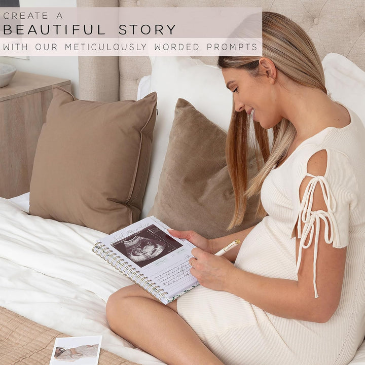 Pregnancy Journal for First Time Moms | Weekly Pregnancy Tracker & Baby Memory Book | 200-Page Pregnancy Planner | Pregnancy Must Haves Keepsake Gift | Premium Hardcover Pregnancy Book for Expecting Moms