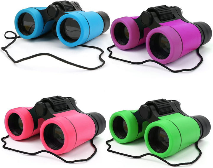 Kids Binoculars Shock Proof Toy Binoculars Set for Age 3-12 Years Old Boys Girls Bird Watching Educational Learning Hunting Hiking Birthday Presents