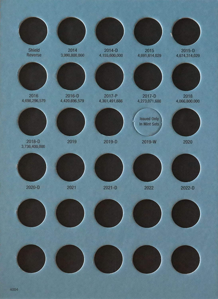 US Lincoln Cent Coin Folder Four Volume Set 1909 - Date #’S 9004, 9030, 9033, 4004
