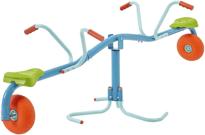 Toys Spiro Spin Seesaw | Sit and Spin Teeter Totter with 360 Spin and Bounce Wheel | Kids Outdoor Play Equipment for Backyard, Playground, or Indoor Fun | Boys and Girls Ages 3-8