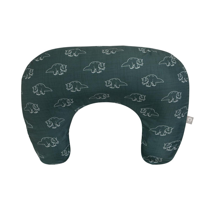 Original Nursing Pillow, Gray Taupe Leaves, Ergonomic Nursing Essentials for Bottle and Breastfeeding, Firm Fiber Fill, with Removable Pillow Cover, Machine Washable