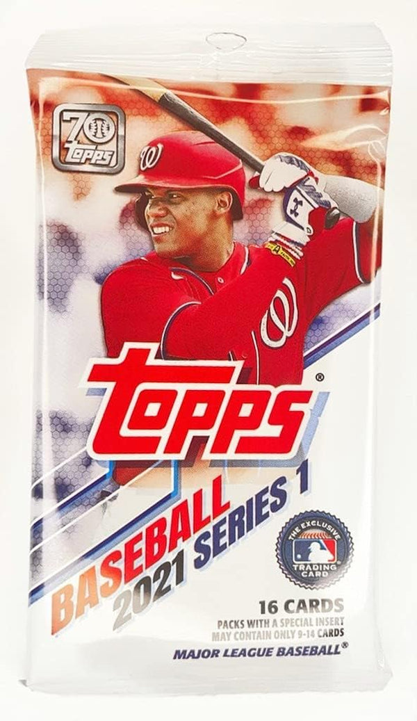 2021 Series 1 Major League Baseball Cards | 16 Cards in a Factory Sealed Retail Pack | 70Th Anniversary! | Exclusive Trading Cards!
