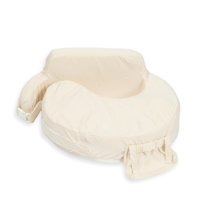 Super Deluxe Nursing Pillow - Enhanced Comfort & Ergonomic Breastfeeding Pillow for Ultimate Support for Mom & Baby - Adjustable and with Handy Side Pocket, Platinum