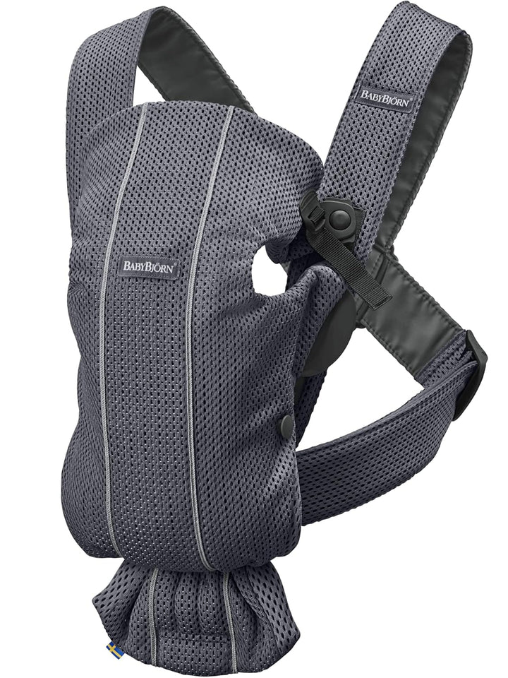 Baby Carrier Mini, 3D Jersey, Light Beige | Newborn Carrier (7-25 Lbs), Ergonomic, Easy-To-Use
